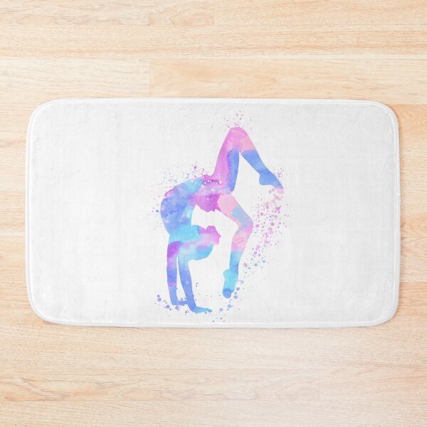 Item preview, Girl Gymnast Tumbling Watercolor – Artistic Gymnastics Print & Sports Art designed and sold by LotusGifts.