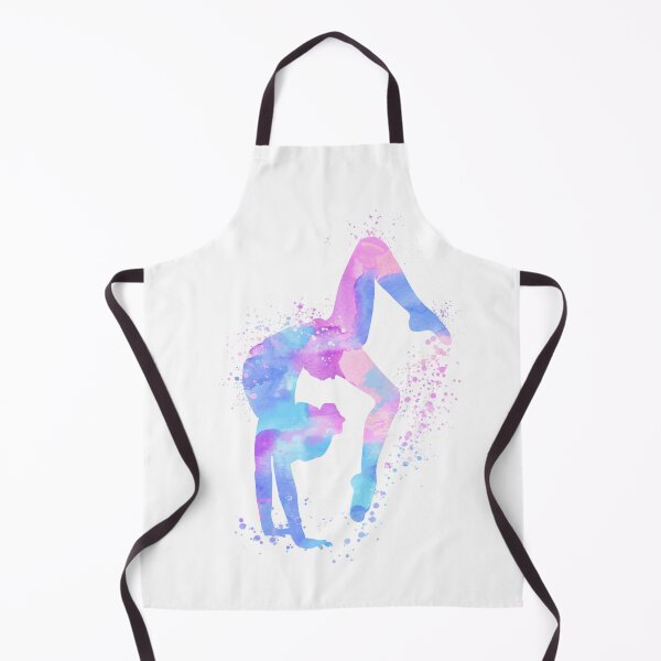Artikelvorschau, Aquarell einer Turnerin beim Tumbling – Kunstturnen Druck & Sportkunst entworfen und verkauft von LotusGifts.