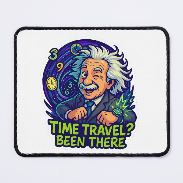 Item preview, Time Travel? Been There – Einstein Humor designed and sold by Cheerioza.
