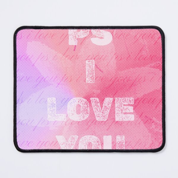 Item preview, PS I Love You Poster – Pink & Purple Romantic Typography Wall Art for Bedrooms, Gifts & Cozy Spaces designed and sold by emma.designs.