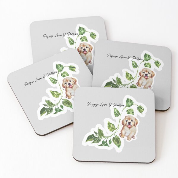 Item preview, Puppy Love & Pothos designed and sold by TheLoadingPetal.