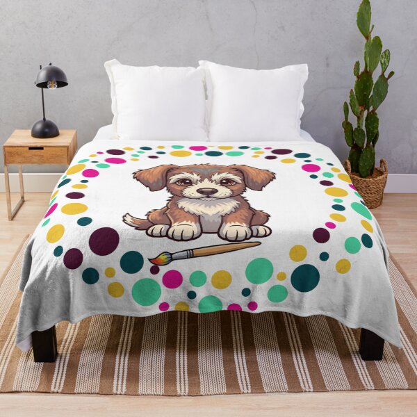 Item preview, Celebrate Dot Day with My Otterhound – Colorful Dog Art designed and sold by The Real Life Symphony.