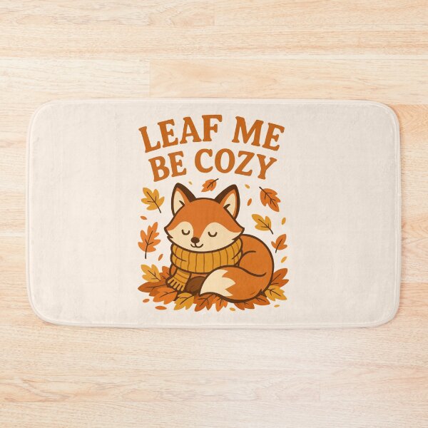 Item preview, “Leaf Me Be Cozy” Cute Fox designed and sold by WildGuess5.