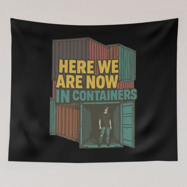 Item preview, Here We Are Now In Containers Mangled Lyrics designed and sold by babbselasdesigns.