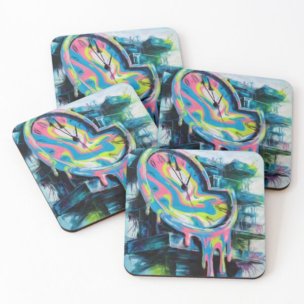 Item preview, Colorful melting clock designed and sold by jeugenet.