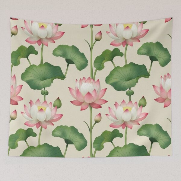 Item preview, Botanical Lotus Flowers designed and sold by BossMeLady.