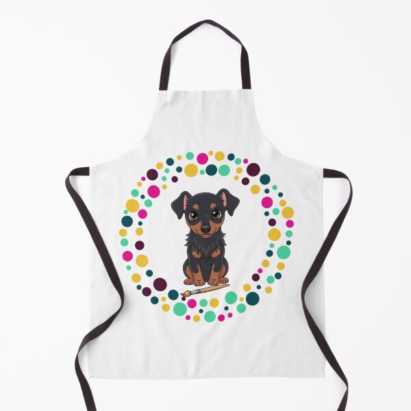 Artikelvorschau, Feiern Sie den Dot Day mit meinem Manchester Terrier – Bunte Hundekunst entworfen und verkauft von The Real Life Symphony.