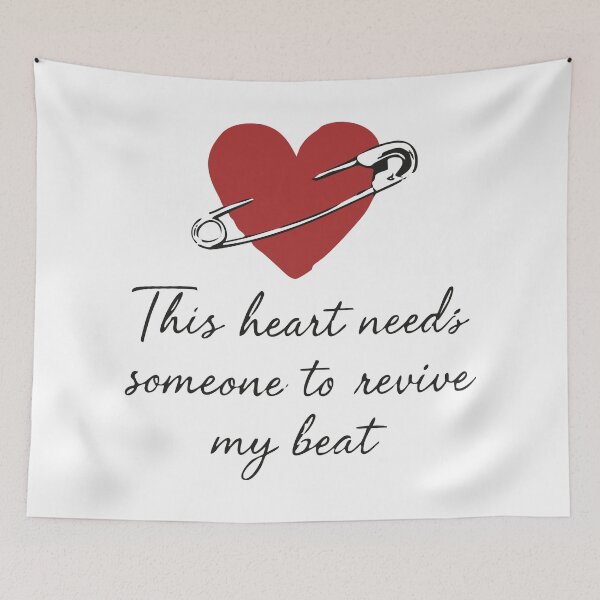 Item preview, This heart needs someone to revive my beat designed and sold by Uglyandcute.