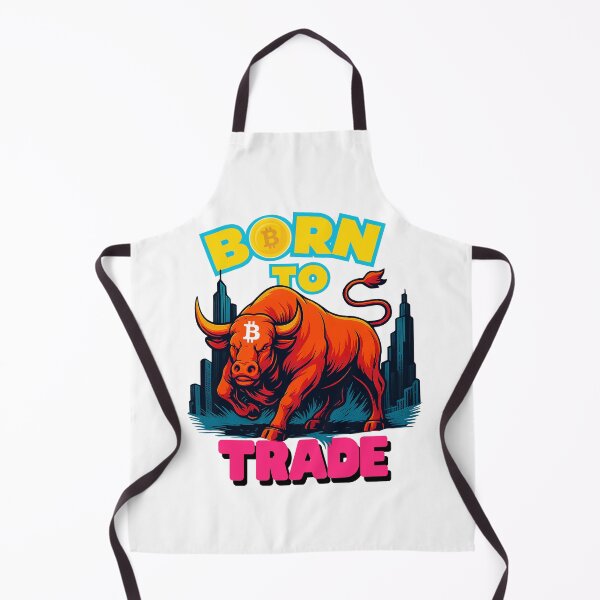 Item preview, "Born to Trade" – Bitcoin Bull in the City Design designed and sold by BitCrop.