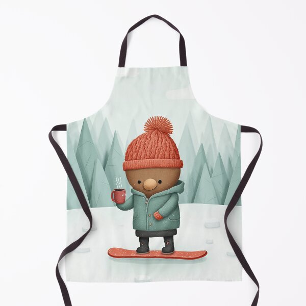 Item preview, Warm Sips on a Snowy Board Ride designed and sold by Whimsical Hug.