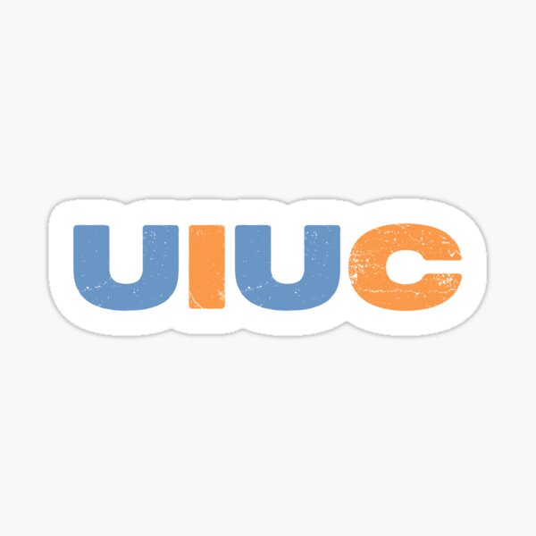 UIUC Multicolor Sticker