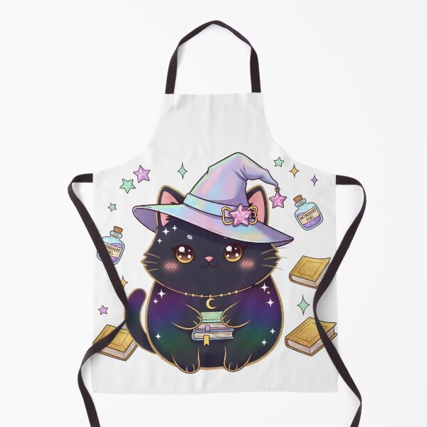 Item preview, Magical Introvert Cat | Pastel Witch Hat Halloween Digital Art designed and sold by AnnDesignStudio.
