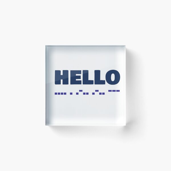 Item preview, Hello in morse code designed and sold by AWADHESH  CHAURASIA.