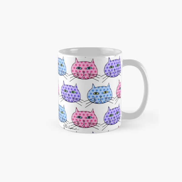 Polka Dot Cats Classic Mug