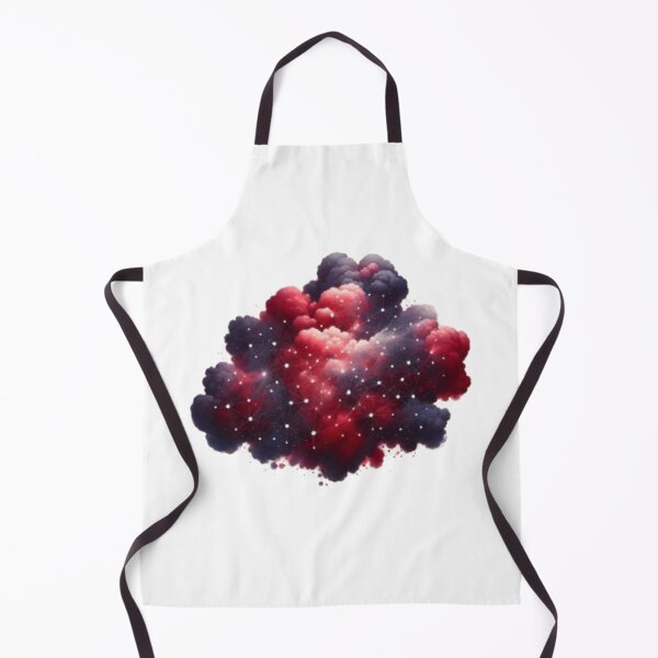 Item preview, Dark Red and Pink Smoke Cloud with Glowing White Network Lights – Minimal Watercolor on Cream Background with Open Space designed and sold by Mytrustiq.