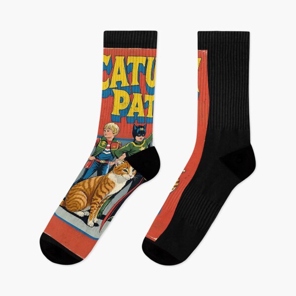 Item preview, Caturday Patrol Vintage Comic Book Style Superhero Cats designed and sold by Vintagenaut Co..