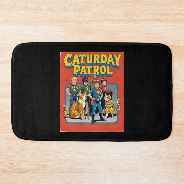 Item preview, Caturday Patrol Vintage Comic Book Style Superhero Cats designed and sold by Vintagenaut Co..