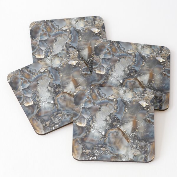 Item preview, mystic quartz mica fractures and pyrite rocks designed and sold by EarthenEmbers.