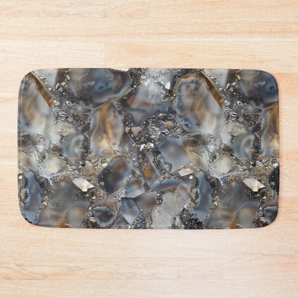 Item preview, mystic quartz mica fractures and pyrite rocks designed and sold by EarthenEmbers.