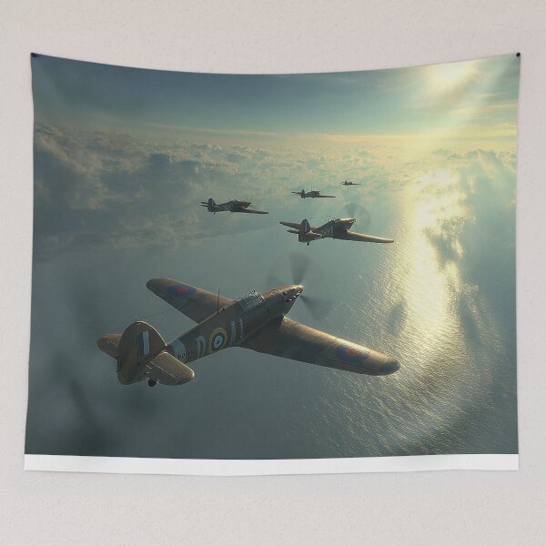 Item preview, RAF Hurricane Formation Flying into History designed and sold by Skyframe Aviation.