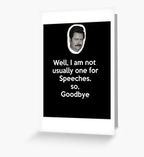 Speeches Greeting Card