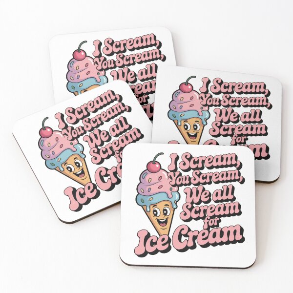 Item preview, I scream, you scream, we all scream for ice cream designed and sold by PhrasePalette.