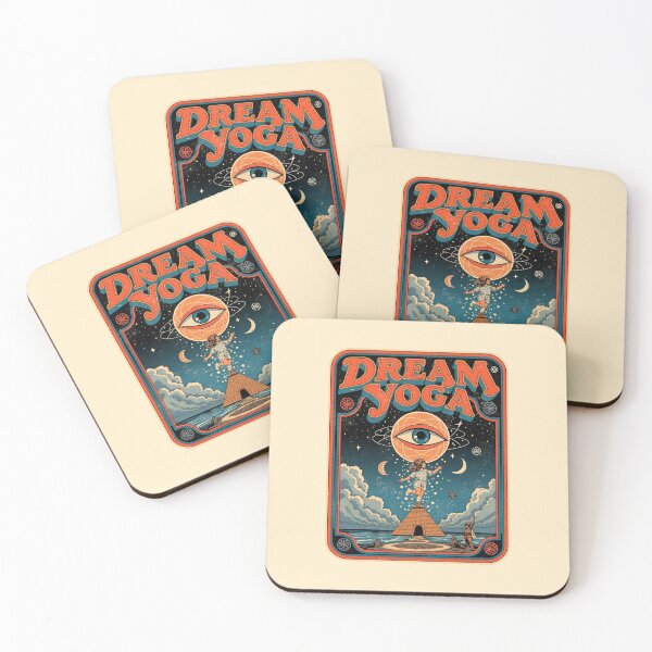 Item preview, Dream Yoga Psychedelic 70s Cosmic Vintage Art designed and sold by Vintagenaut Co..