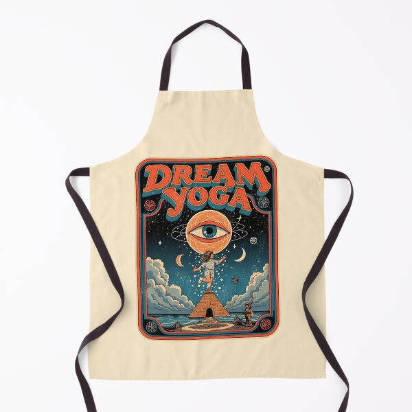 Item preview, Dream Yoga Psychedelic 70s Cosmic Vintage Art designed and sold by Vintagenaut Co..