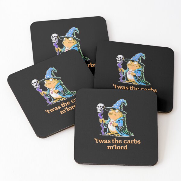 Item preview, Twas The Carbs M’Lord Funny Frog Meme Food designed and sold by URGlden.