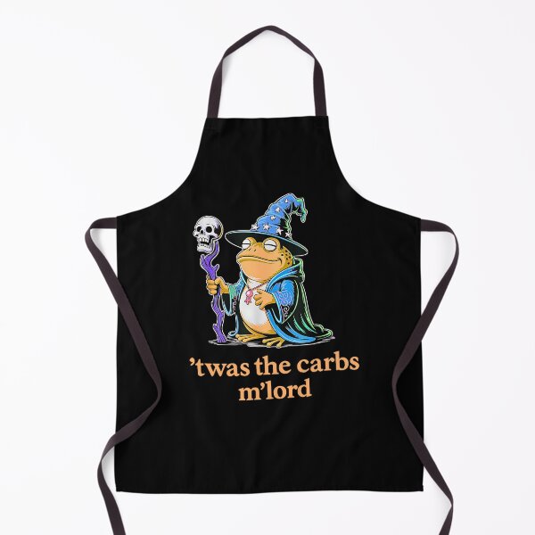 Item preview, Twas The Carbs M’Lord Funny Frog Meme Food designed and sold by URGlden.