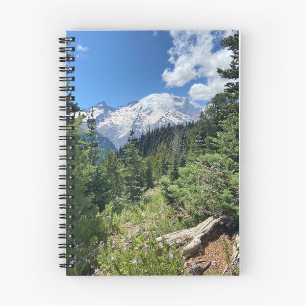 Artikelvorschau, Log und Mount Rainier entworfen und verkauft von Gary Horner.