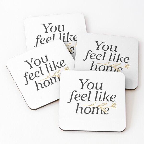 Item preview, You Feel Like Home – Minimalist Romantic Typography Design designed and sold by Bloom & Charm Studio.