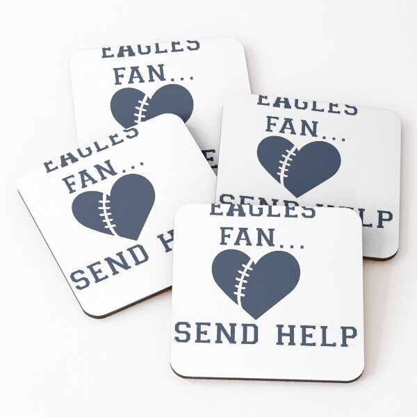 Item preview, Dating an Eagles Fan… Send Help – Football Heart Design designed and sold by VandalMuse.