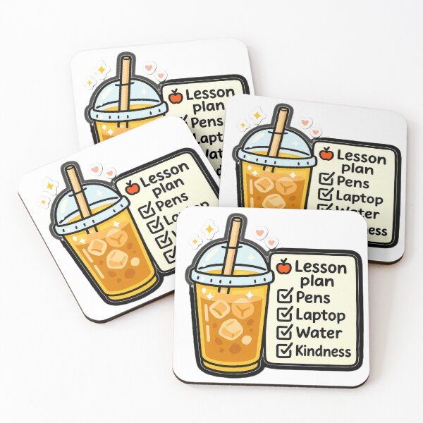 Item preview, Back to School Iced Coffee Checklist with Cozy Classroom Teacher designed and sold by scicilysimonee.