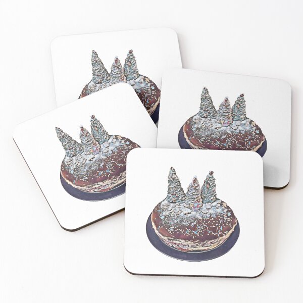 Item preview, Christmas Cake with Santa and Christmas Trees | Torta di Natale con Babbo Natale e alberi | Weihnachtskuchen mit Weihnachtsmann und Tannenbäumen designed and sold by LenaBlueDesigns.