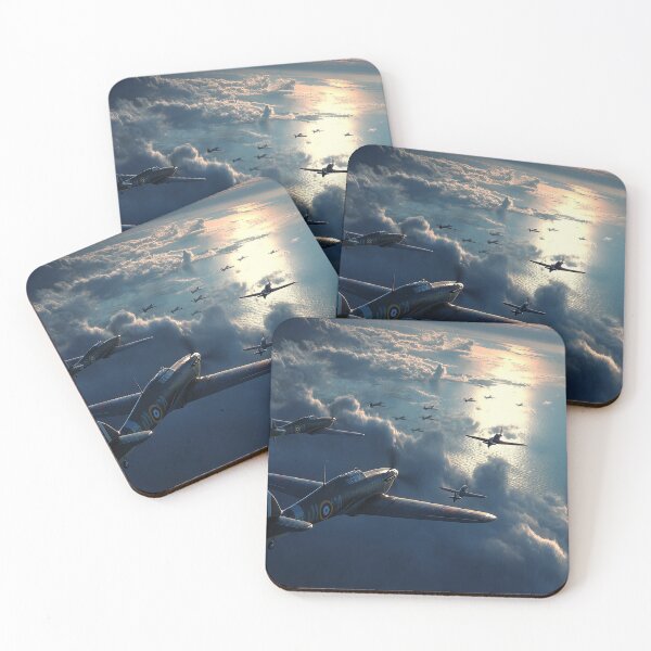 Item preview, Classic Fighters in Flight Patrolling the Channel designed and sold by Skyframe Aviation.