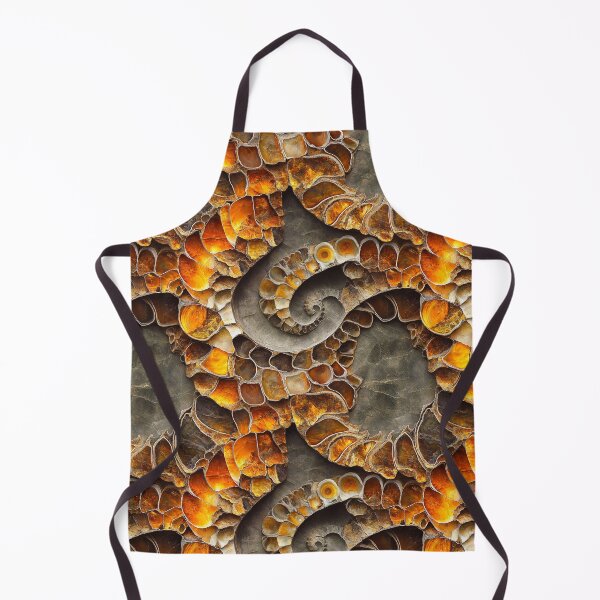 Item preview, glowing amber fossil autumnal octopi tentacles designed and sold by EarthenEmbers.