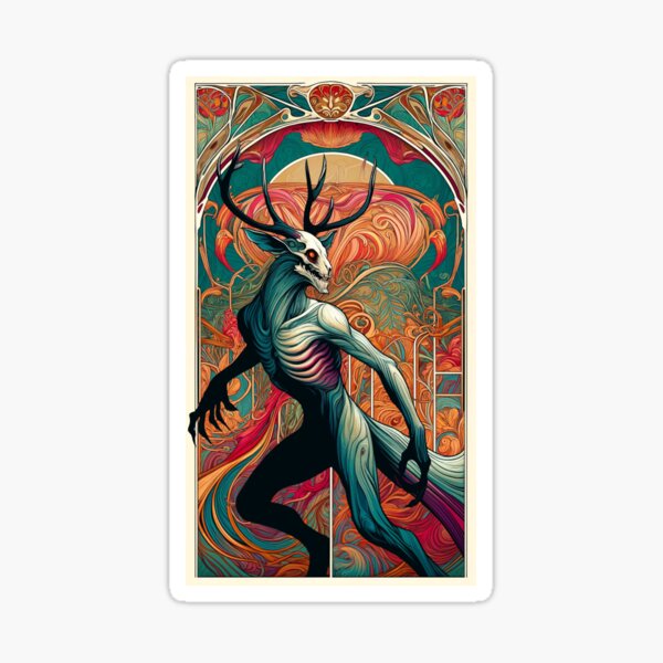 Item preview, Algonquin Deer-Antler Cannibal Cryptid Who Shall Not Be Named designed and sold by VorpalRabbits' Cryptids Creations.