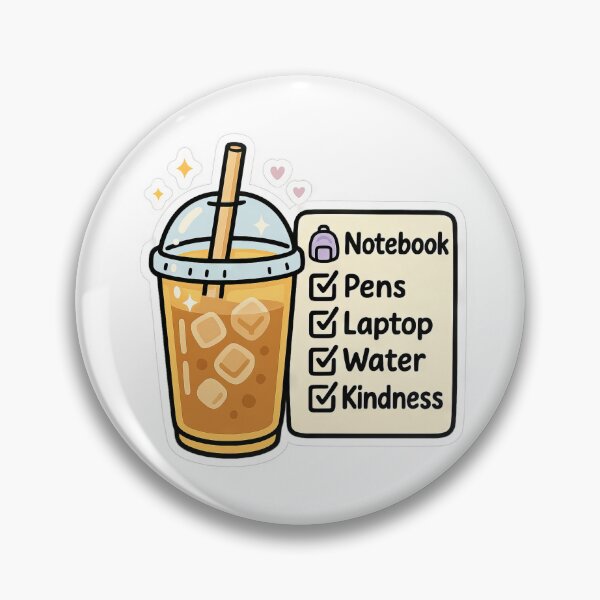 Item preview, Back to School Iced Coffee Checklist with Cozy Classroom Student designed and sold by scicilysimonee.