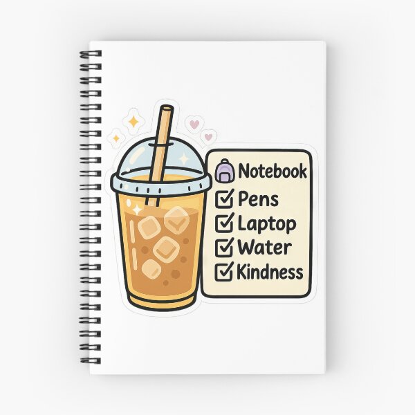 Item preview, Back to School Iced Coffee Checklist with Cozy Classroom Student designed and sold by scicilysimonee.