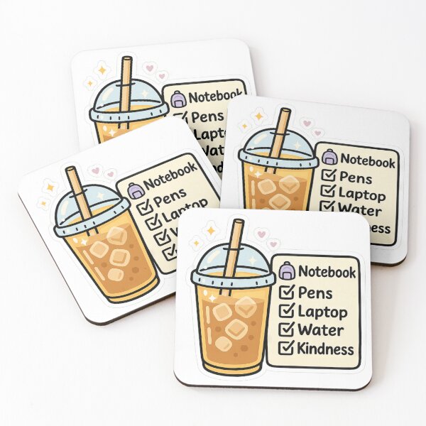 Item preview, Back to School Iced Coffee Checklist with Cozy Classroom Student designed and sold by scicilysimonee.
