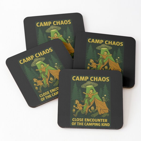 Item preview, Camp Chaos – Close Encounter of the Camping Kind designed and sold by Camp Chaos by Wharf Wreckers.