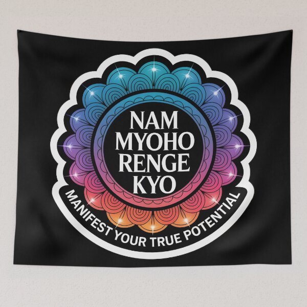 Item preview, Manifest Your Potential Buddhist Mantra Art designed and sold by WatchesAndMore.