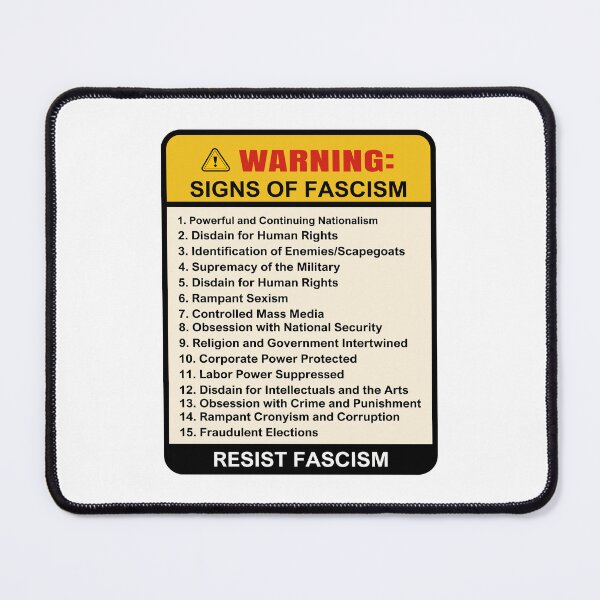 Item preview, 15 Warning Signs of Fascism Anti Donald Trump Resist Protest fascism designed and sold by MisterrAB.