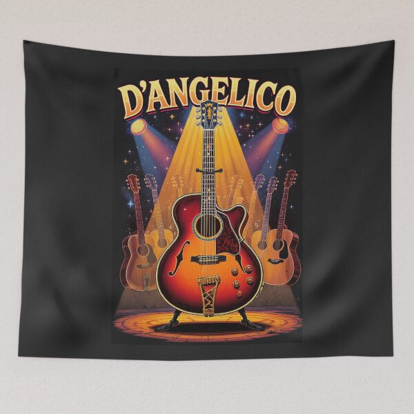 Item preview, Funny D’Angelico Guitar Spotlight T-Shirt – Musician Humor Tee designed and sold by Uglyandcute.