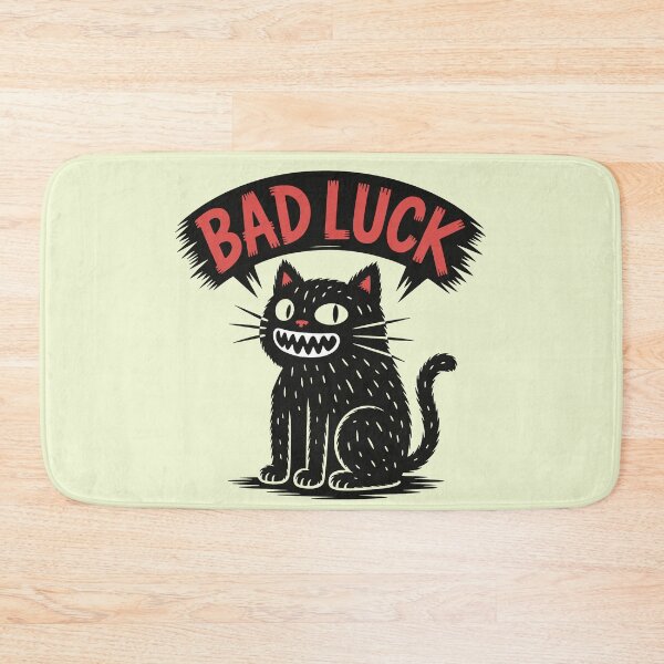 Item preview, Bad luck - angry black cat cartoon designed and sold by MrHide.
