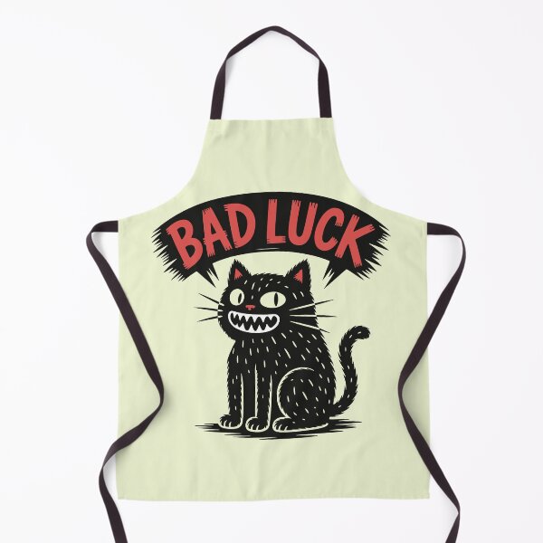 Item preview, Bad luck - angry black cat cartoon designed and sold by MrHide.
