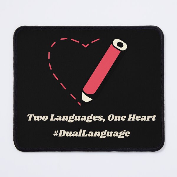 Item preview, Dual Language: Two Languages, One Heart designed and sold by MsUniqueTees.