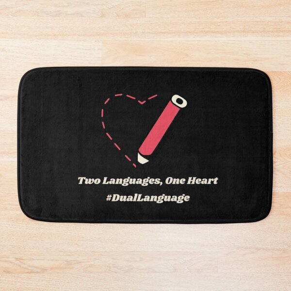 Item preview, Dual Language: Two Languages, One Heart designed and sold by MsUniqueTees.