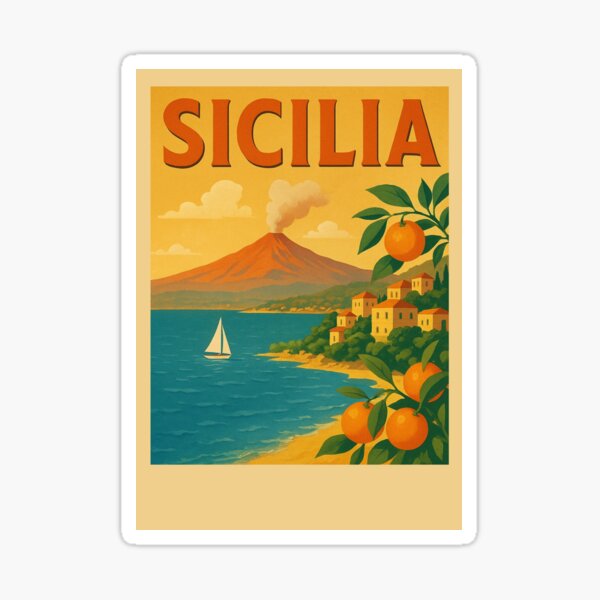 Item preview, Sicily Panorama – Etna, Seaside Town & Yacht Adventure designed and sold by PATINKA-art.